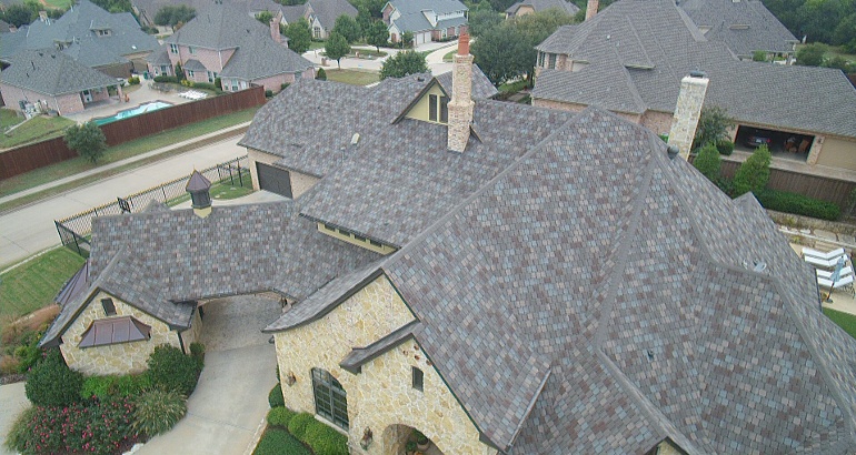shingled roof