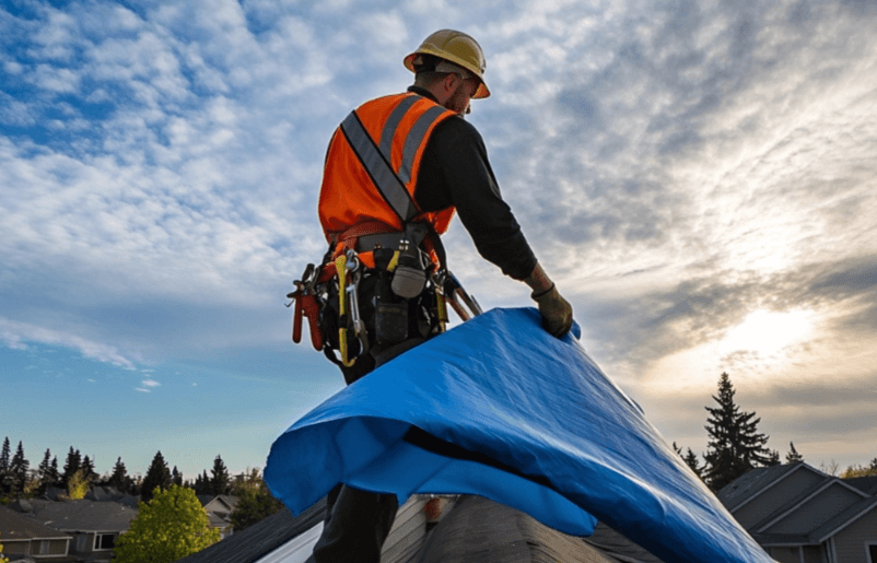 Tarping a Roof: How, Why, and When to Do it