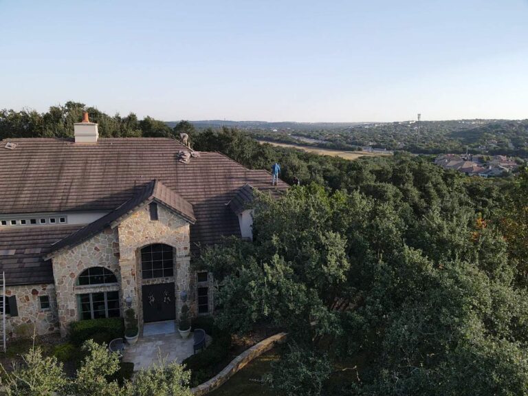 aerial-shot-tile-roof-replacement-san-antonio-tx